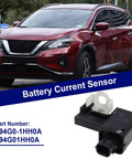 Replacement Battery Current Sensor Compatible With Nissan Altima Leaf Murano Pathfinder Quest Versa Note QX60 Part 294G0 1Hh0a mounted near red SUV.