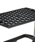 USCG Approved 24 Series Heavy Duty Adjustable Hold Down Marine Battery Tray with black crossbar and steel fasteners