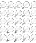 G40 Replacement Light Bulbs 120V 5W Warm White E12 Candelabra Base Dimmable Clear Glass Globe Edison Style 25 Pack