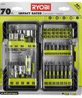 Impact Rated Driving Kit 70 Piece For Impact Drivers With Socket Adapters Nut Drivers Philips Bits And Bit Holders