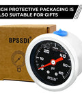 Glycerin-Filled Low Pressure Gauge 0-60 PSI, 1.5 Inch Dial with packaging
