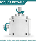 Right Angle Bevel Gearbox For DIY Gearheads, 1 To 1 With One Output Shaft, 1 Module 20 Teeth Bevel Gear, Aluminum Frame, 8mm Shaft