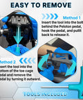 Tool included with Toe Cage Adapters For Peloton Bike And Road Cleats Convert SPD-SL Look Delta Keo To Toe Cages With Strap Ride