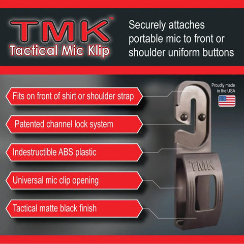 Tactical Mic Klip Secure Mic Klip Two Way Radio Microphone Clip For First Responders And Uniforms Reliable Quick Attach Mic Holder