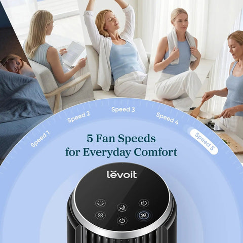 Ultra Quiet Tower Fan For Bedroom That Blows Fresh Cold Air With Rapid 28 Ft S Airflow And Wide Oscillation For Smooth All Night Sleep And Straight Up Chill Summer Vibes At Home
