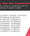 Frigidaire model compatibility list for Ice Bucket Container 242093003 For Refrigerators White No Tools Needed Easy Install.
