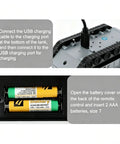 Charging and battery installation for Ultra Realistic 1 To 48 Scale RC Tank Toy Inspired By M1 Abrams With Sand Exterior