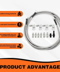70 Inch Braided 6AN Transmission Cooler Hose Kit For TR6060 C5 C6 AOD 4L60E 4L80E TH350 TH400 700R4 2004R with fittings and advantages
