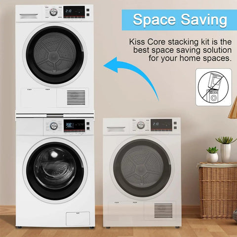 Universal Washer Dryer Stacking Kit For 24 To 29 Inch Machines Adjustable Space Saving Solution With Ratchet Strap