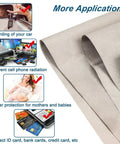 Beige Faraday shielding fabric rolled, 44in wide by 18ft long, EMI/RF/RFID shielding material