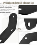 Close-up of beefed up blade mounting bracket service kit for 46 inch snow blade, showcasing treated surface for cold weather use.