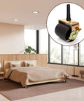 Eight Pack Heavy Duty Bed Frame Casters with Locking Swivel Wheels, 2 Inch Metal Rollers installed on bed frame