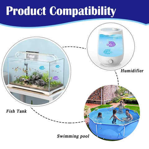 10 Pack Universal Humidifier Tank Cleaner Set For Warm And Cool Mist Humidifiers And Fish Tanks No Fuss Cleanup Works With Drop Droplet Adorable Tank Models Blue Cleaning Pods 1.75 By 2.55 Inches
