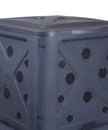 Outdoor Compost Bin With Lift Off Lid 65 Gallon Capacity Four Door Access And Vent Holes Durable Black Garden Waste Caddy For Kitchen Scraps And Yard Debris Built From Recycled Materials For Eco Friendly Recycling