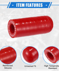 Reinforced Silicone Coolant Cap Kit Universal Fit for Cars and SUVs and Trucks High Temperature Resistance Red Cap