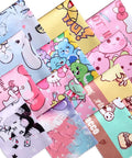 12-pack cartoon microfiber cleaning cloths in assorted colors for cameras, lenses, glasses; 7.08 x 5.9 in; Amazon brand