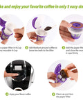 Instructions for Disposable K Cup Coffee Filters With Lid For Single Serve Brewers 1.0 And 2.0 Universal Fit For All Reusable K Cup