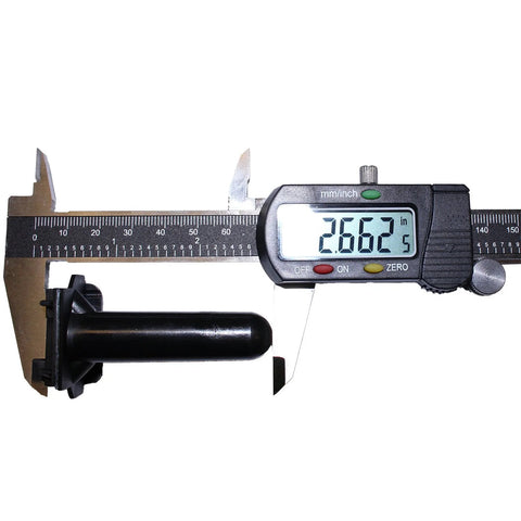 Kit di giunti per cavi impermeabili da interrare 10-pack PetsTEK, 10-pack , in plastica nera; il calibro digitale indica una lunghezza di 2,662 inches.
