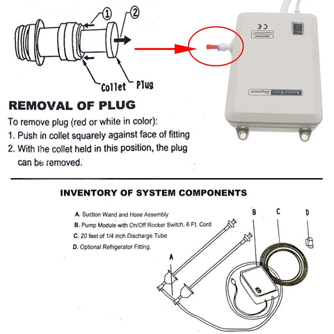 Instruction diagram for Go-To Bottled Water Dispenser Pump System For On Demand Water, showing component removal and setup.