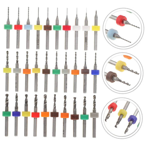 30-Piece Cobalt PCB Drill Bit Set For Circuit Board Engraving And Jewelry Crafting With Micro Metric Tungsten Steel Bits