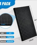 High Density Pyramid Acoustic Foam Panels 4 Pack 48 X 24 X 2 Inch, black polyester sound absorbing panels for studios