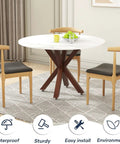 Dining area with round table featuring 28 Inch Heavy Duty Table Legs With Suction Cups And Pre Drilled Holes Fit Glass Marble Wood Tops