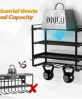 Badass Heavy Duty Wall Mounted Power Tool Organizer Rock Solid Drill Holder showcasing 200LB capacity and extra hooks.