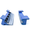 6 Inch Magnetic Vise Mount Brake Die Set 150mm Heavy Duty for Sheet Metal Bending, shown in blue segments on white background