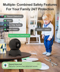 Straight Up Reliable Indoor Security Cam With Smooth 1080P HD Stream And Effortless Dual Band WiFi Pairing for monitoring children.
