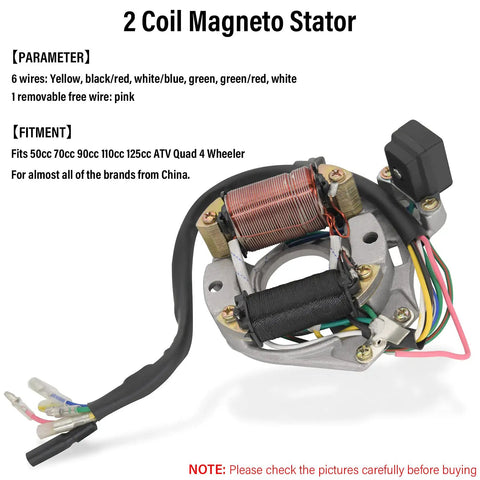 Stator Coil CDI Wiring Harness For 4 Stroke ATV KLX 50cc 70cc 110cc 125cc Quad No Fuss Plug And Play Electrical Harness Kit