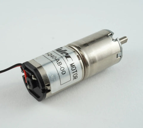 Compact 12V Geared Motor With 34 To 1 Gear Ratio And 16 Millimeter Shaft 310 RPM 25 mNm Rated Torque 110 mNm Starting Torque Awesome For Robotics CNC Builds And DIY Automation Rigs, silver metal motor