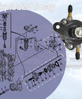 Outboard Fuel Pump Replacement For Yamaha And Mercury 4 Stroke Engines 75 80 90 100 115 HP Plug-N-Play Easy Install diagram