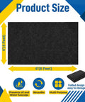 Oil Spill Mat For Garage Floor 60 By 72 Inches Waterproof Under Car Protector shown with dimensions and features.