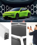 Hexagon Garage Lights 60W 24V Daylight White 6500K Plug And Play LED Kit With Remote Dimmer No Fuss Lightweight DIY Assembly
