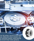 12 Pcs Small V Groove Pulleys 4x13x6mm Miniature Carbon Steel Ball Bearing Pulleys Replacement on CNC machine rail