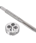 M5 X 0.8 Metric Tap And Die Set For Thread Repair Hand Tool Kit With Round Die for recutting and cleaning external threads