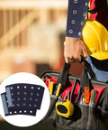 Heavy Duty Cut Proof Arm Sleeves For Yard Work And Backyard Grind Plus Bite Resistant Wrist Guards in blue, worn during outdoor work.