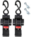 Retractable Tie Down Straps For Any Trailer 1In By 6Ft Bolt On Transom Mount Heavy Duty Boat And Cargo Ratchet Straps 2000 Lbs Break Strength 667 Lbs Working Load 2 Pack with bolts