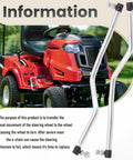 Beefed Up Adjustable Left And Right Steering Drag Link Set For Lawn Tractors 532194740 532194741 Compatible With Craftsman Husqvarna Jonsered Easy Install And Durable Performance., steel drag links for lawn tractor steering repair