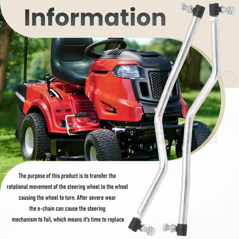 Beefed Up Adjustable Left And Right Steering Drag Link Set For Lawn Tractors 532194740 532194741 Compatible With Craftsman Husqvarna Jonsered Easy Install And Durable Performance., steel drag links for lawn tractor steering repair