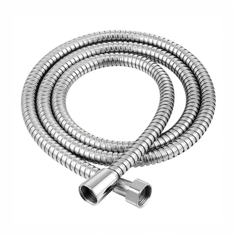 Extra Long 79 Inch Stainless Steel Shower Hose Handheld Extension Universal Replacement G One Half, coiled view.