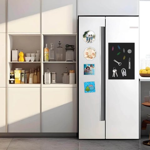 10 Pack 8.5 By 11 Inch 20 Mil Non Adhesive Rubber Magnetic Sheets With UV Coated Smooth Side used on fridge for decoration