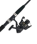 Close-up of Wrath II 7 Foot Spinning Rod And Reel Combo 3000 Size, Medium Light Power, extra fast action, graphite construction.