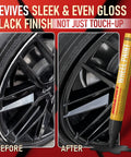 Gloss Black Wheel Scratch Repair Kit For Curb Rash And Scuffs, DIY Alloy Wheel Repair, Rim Paint Pen For Black Wheels.