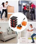 Heavy Duty Furniture Movers Dolly With Anti Slip Deck And 360 Degree Swivel Wheels For Safe Effortless Moving Of Appliances Sofas Mattresses And Other Heavy Objects Up To 1100 Lbs Includes Durable Furniture Lifter And Sliding Sliders Kit