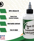 Effortless Treadmill Belt Lubricant With Patented 8 Inch Applicator Tube And Twist Cap Made In The USA 100 Percent Pure Silicone