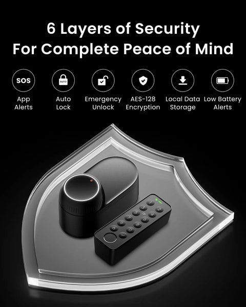 Ultra Touch Smart Door Lock With Keypad And Fingerprint, App Remote Control With Built In WiFi, Auto Unlock, waterproof features shown