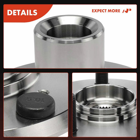 Close-up details of 2 Pack Front Wheel Bearing And Wheel Hub Kit With Nut For Honda Odyssey 2005 To 2010 5 Lug Ready To Roll