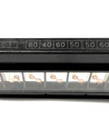 Zero Drama Eight Circuit Multi Block Fuse Holder With Screw For Acura MDX Battery Side Electrical Box, top view showing circuit ratings.