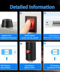 Detailed close-up of Pro Grade Handheld Ultrasonic Plastic Welding Machine with LCD Display buttons and indicators